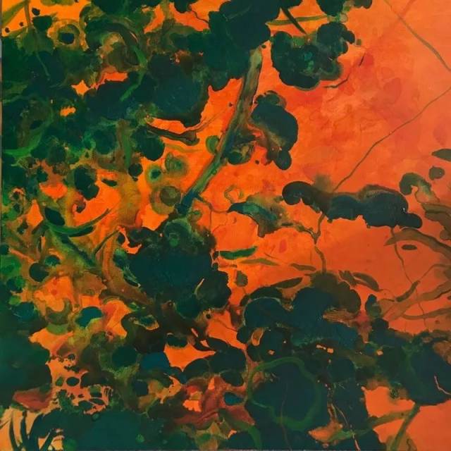 《红色风景》 冯劲草 综合材料 73cmx92cm