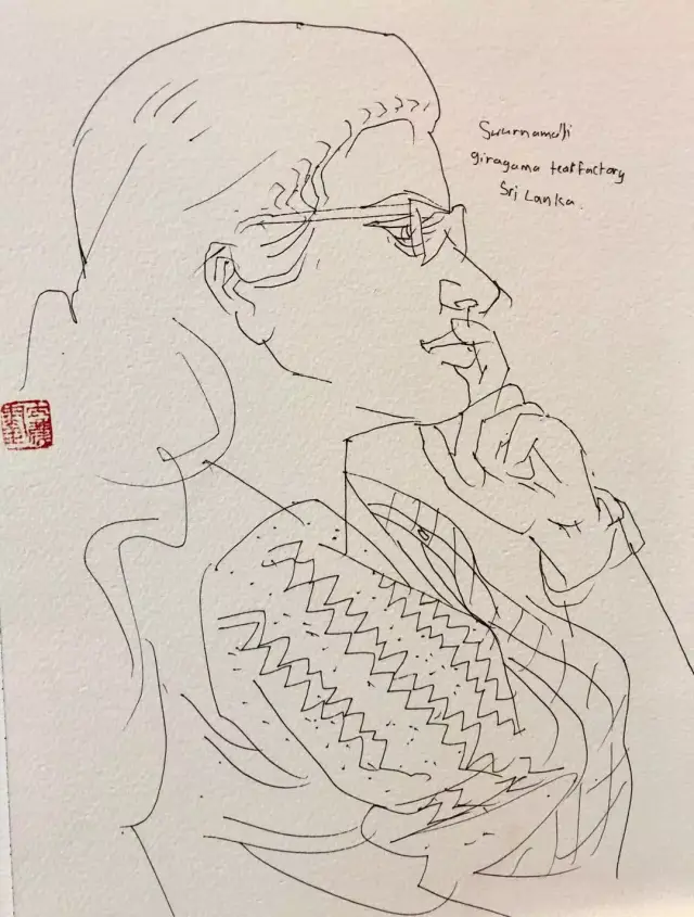 《人物肖像1》28x23cm