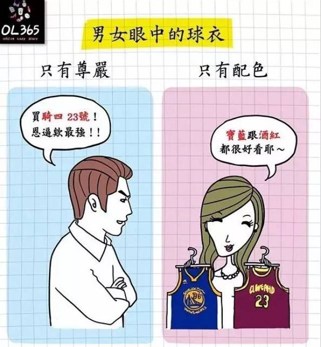 台湾漫画家告诉你6件男女大不同的事,超有感觉