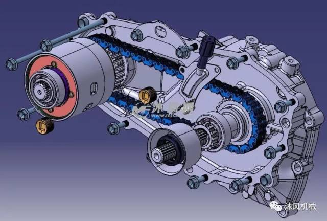 【精品图纸】suv适时四驱分动箱