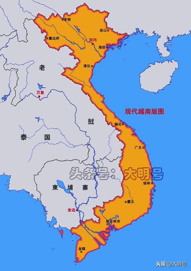 越南河江省地图中文版图片