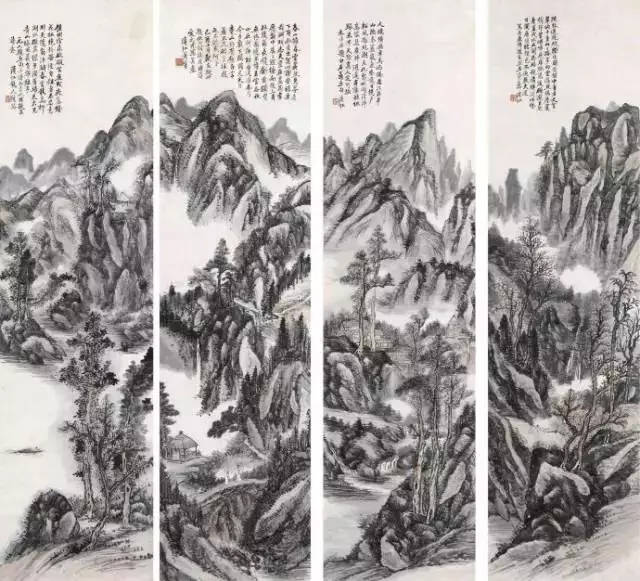 经典欣赏』黄宾虹最美山水画都在这里，赏心悦目！_搜狐网