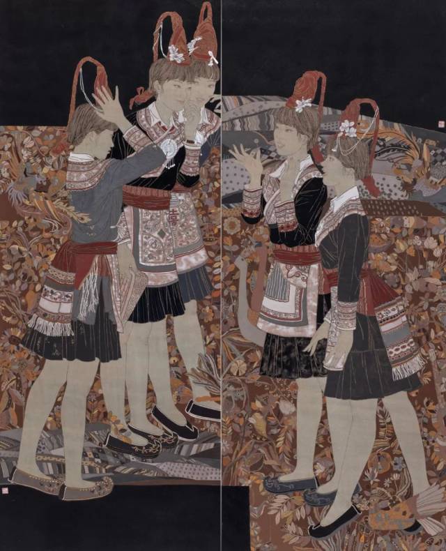 《东海明珠》 240x180cm 童亨(福建) 《海是我家乡·厦门》 230x160cm