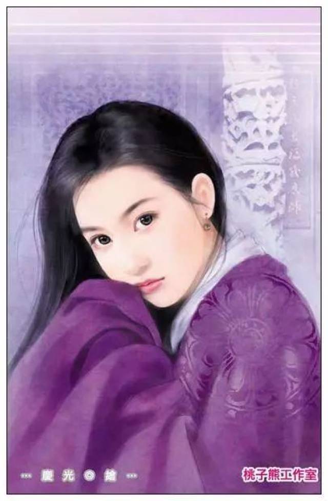 插画师庆光手绘言情风古装女子丨插画欣赏