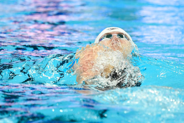 游泳——短池世锦赛:傅园慧获女子50米仰泳第四名