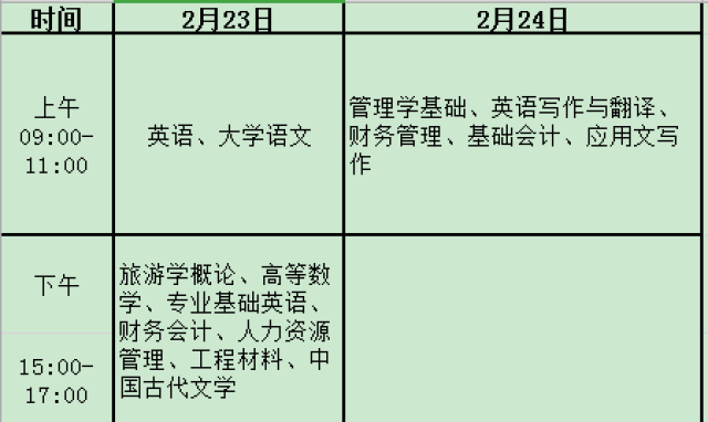 三亚学院课程表图片