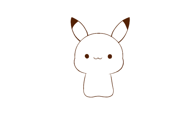 【简笔013期】 画一只可爱的皮卡丘