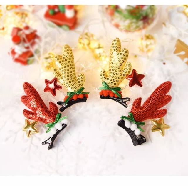 团购说明 — 【团购内容】 超萌圣诞发夹一对 参团方式: 1,直接按