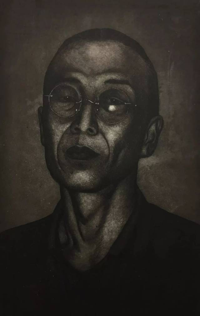 美术老师50x35cm 飞尘 蚀刻 铜版画 2017-2018