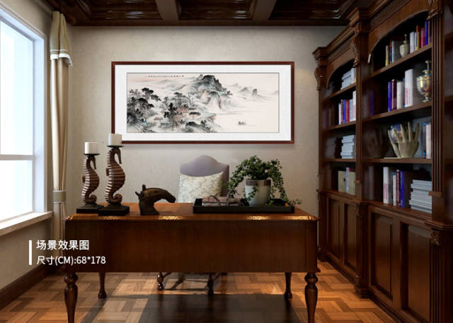 书房挂什么画好 美景山水装饰艺术更宁静