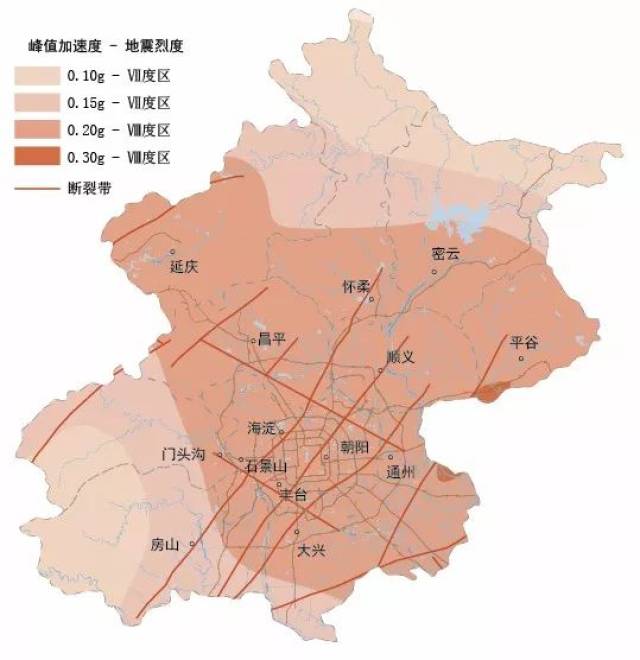地震带分布图北京图片
