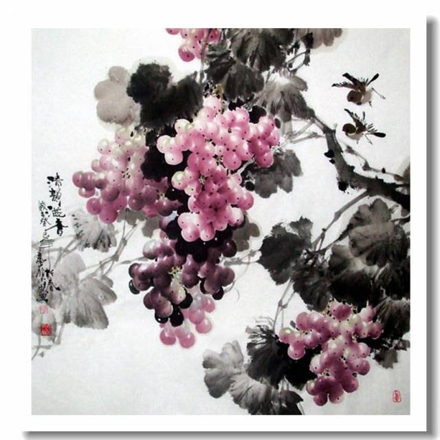 写意葡萄作品欣赏