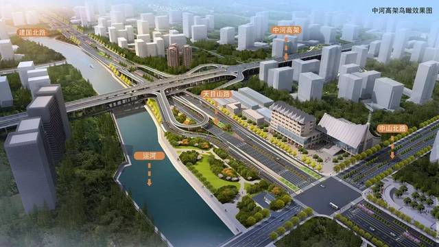 标志着江北区域绕城以内唯一未成型的快速路—天目山路-环城北路-艮山