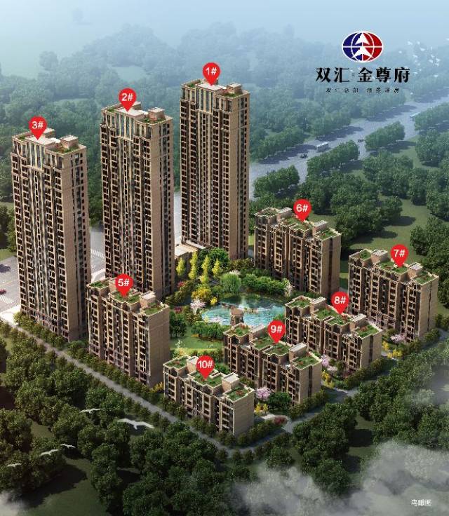 双汇金尊府倾力打造了超6000平中央湖景及阳光大草坪,五星级豪华会所