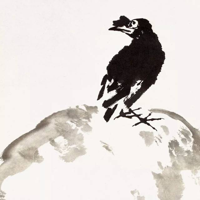 萧朗画八哥
