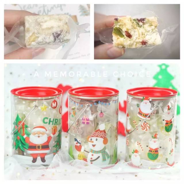 雪花酥圣诞抱抱桶