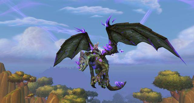 迷失始祖幼龙,在80年代时,这货在诺森德的风暴峭壁跟随着固定的飞行