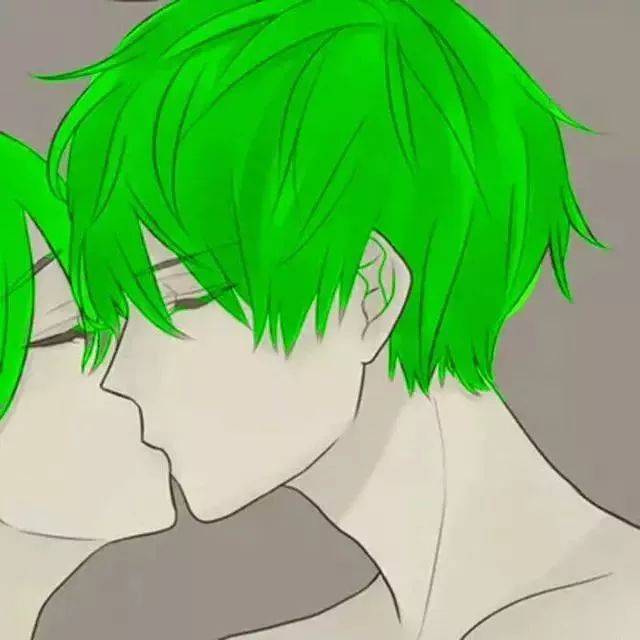 绿绿的情侣头像图片