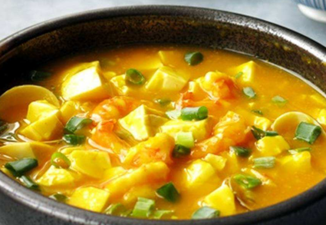 你喜欢吃南瓜豆腐羹吗?