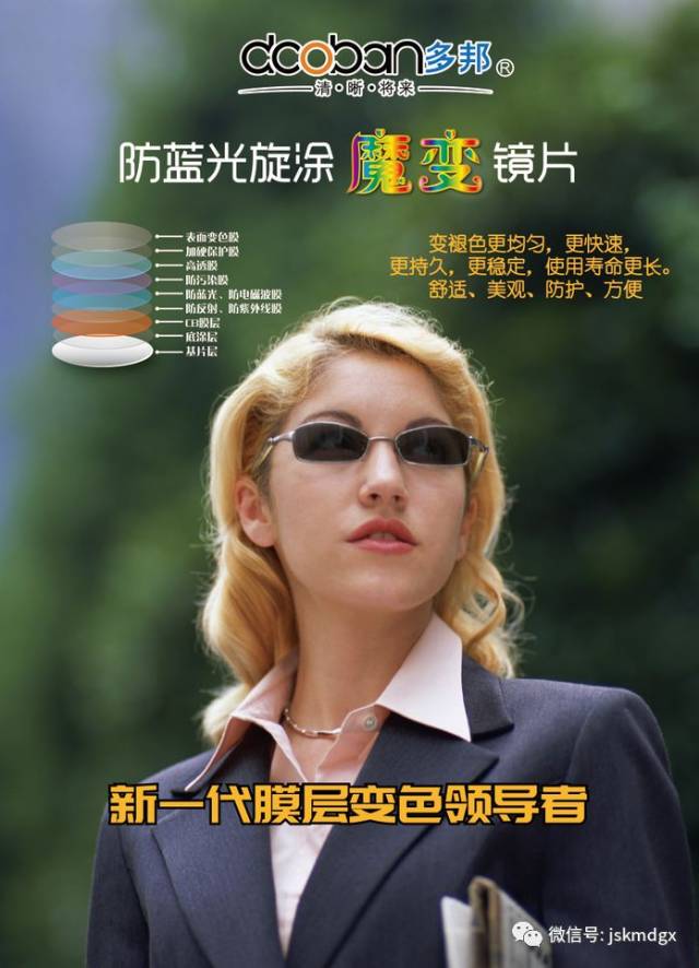 【新品推荐】多邦防蓝光旋涂膜层变色系列——阳光防护,让你玩转夏日