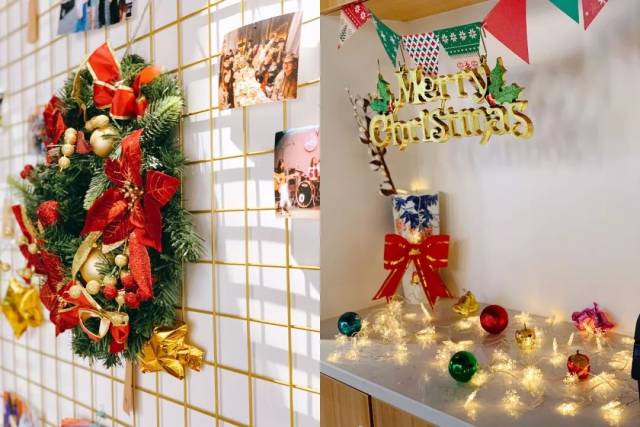 整个办公室布置了一下,圣诞树下堆满了礼物,节日气氛太浓郁了～ 小编