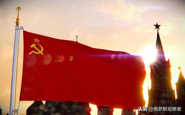 苏联解体红旗落地图片