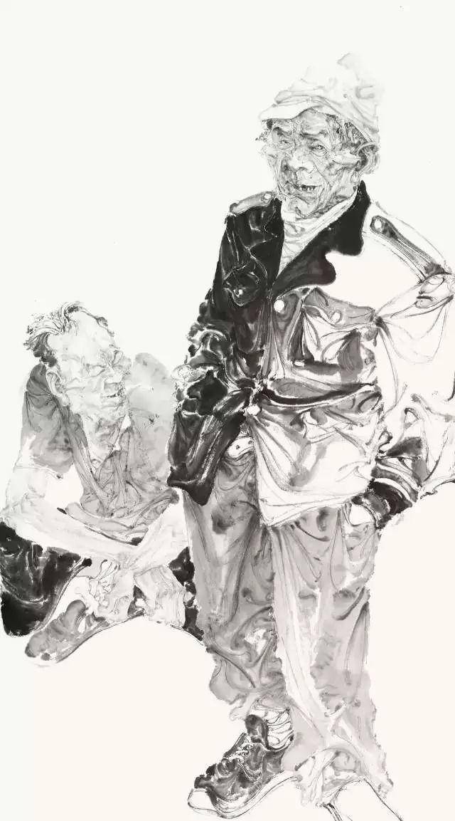 姜永安水墨肖像欣赏