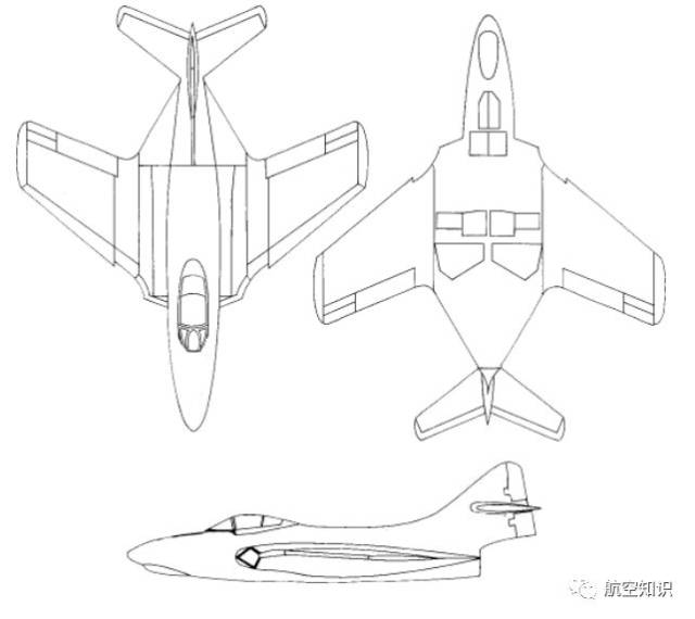 f9f三視圖 15 1954年,北美航空fj-2/3