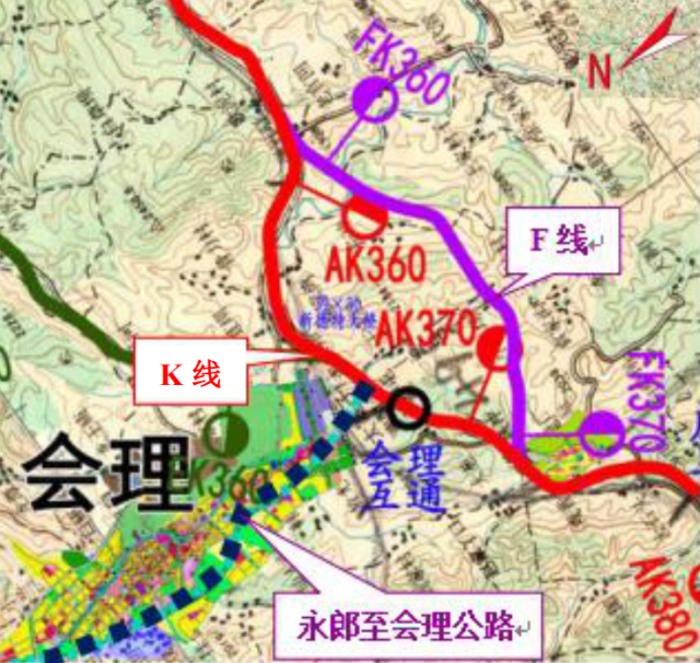 会东县高速出口规划图图片