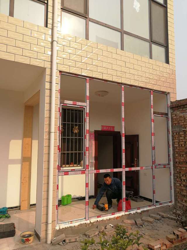 案例|农村自建房一楼加做落地窗,冬季室内更保暖