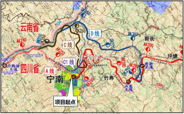 会理高速公路经过详图图片