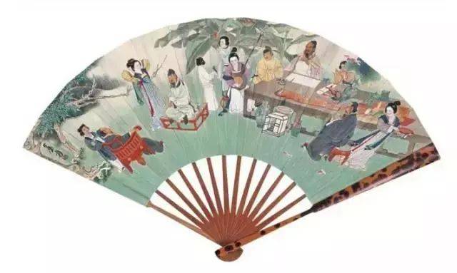 张大千扇面160幅，清爽_山水_人物_经典