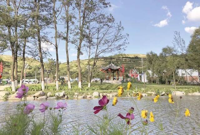 十里鎮楊河村溼地公園風景如畫