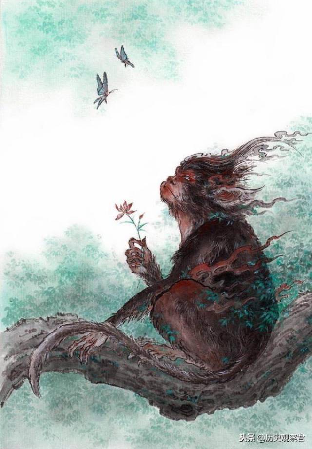 有兽焉,其状如禺而四耳,其名长右,其音如吟,见则其郡县大水.