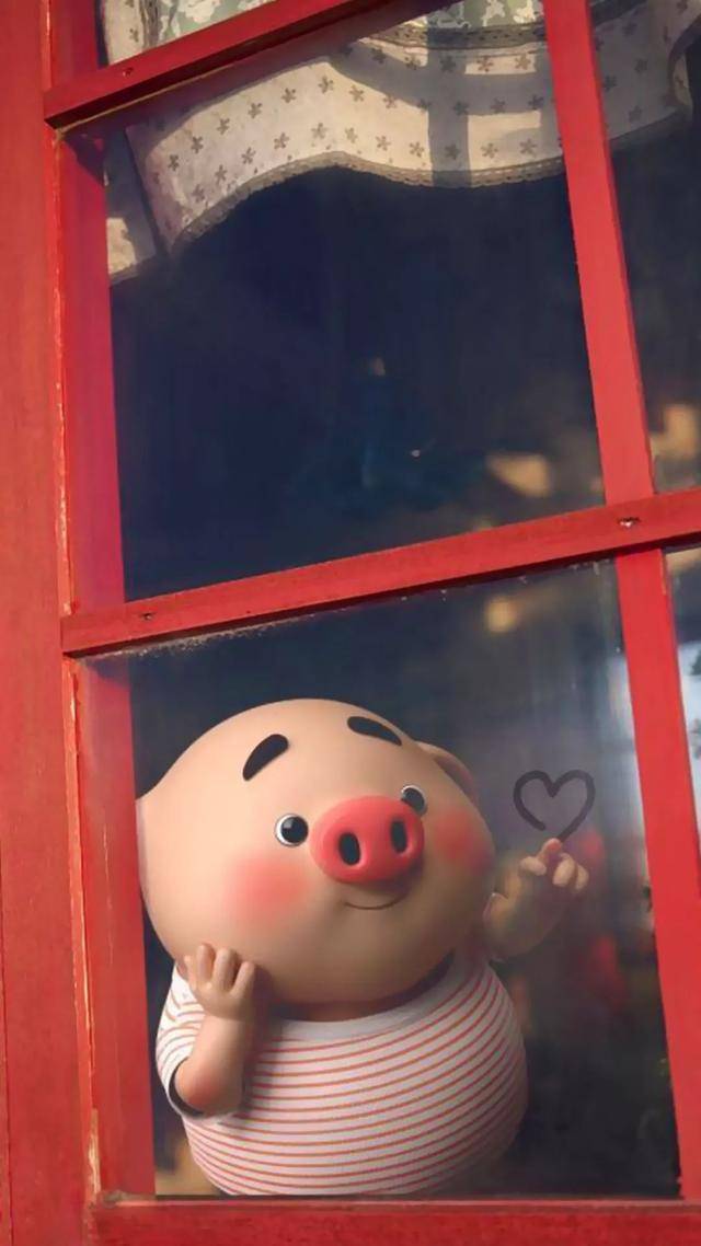 崭新2019|猪年要可爱|萌萌猪|红色系全面屏普通屏通用|手机壁纸_手机