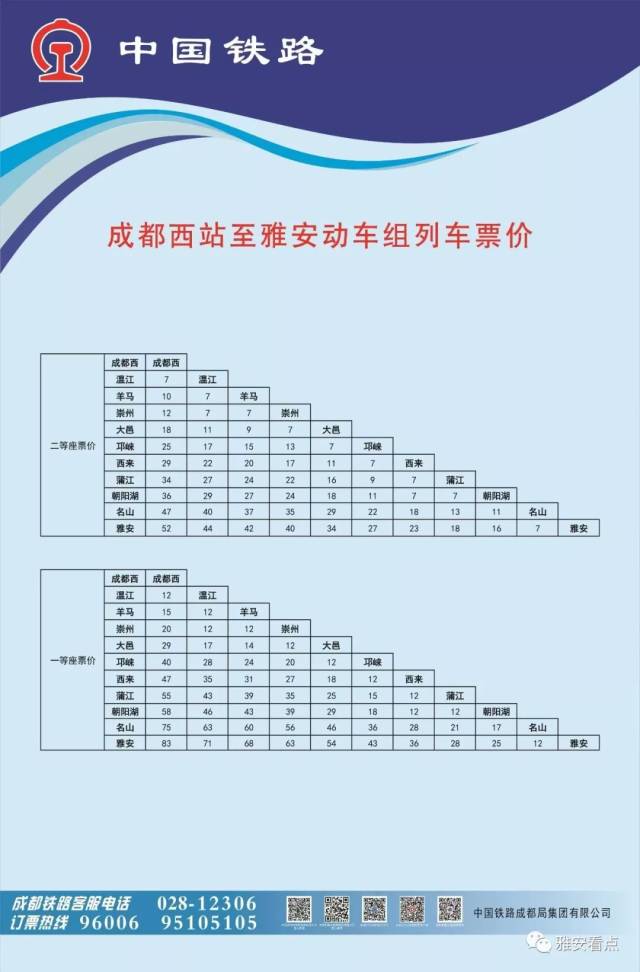 【便民信息】成雅铁路28日通车!回家的火车票你买好了吗?