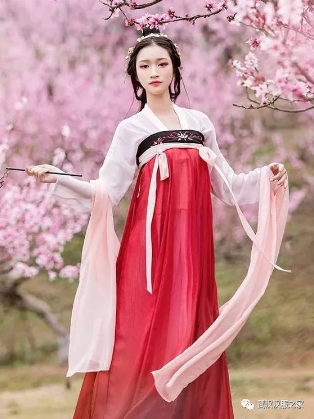 汉服豆沙绿披帛,汉服披帛,汉服_大山谷图库