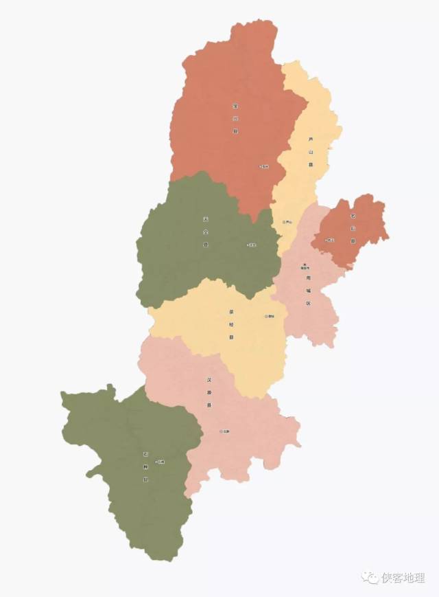 雅安进入西藏,云南的锁钥之地,位置相当关键 雅安市下辖雨城区,名山区