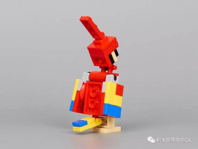 乐高lego 21148 minecraft steve bigfig with parrot