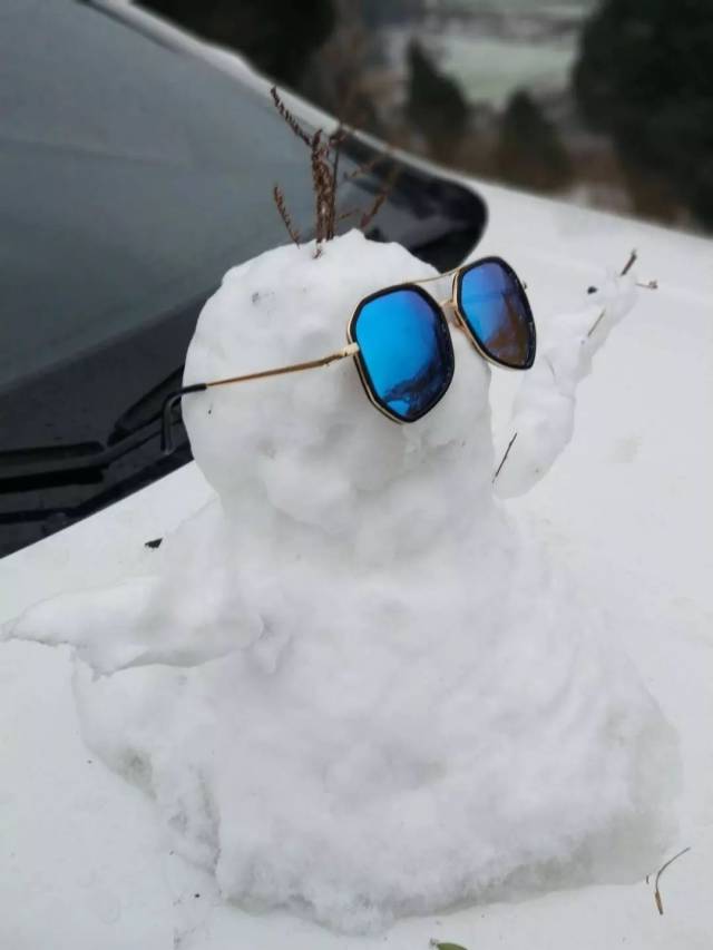 我堆得雪娃娃世界第一好看 不允许有人说他丑 就算真的丑 你们也只能