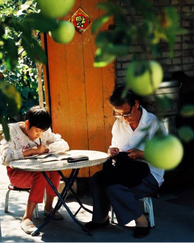 午后,我趴在桌子上写作业,姥姥低头缝缝补补,是记忆中的样子. 15.