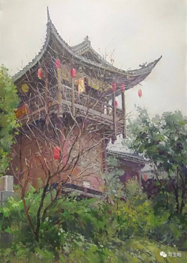【写生啦】川美油画名家教学团队12月黔江风景写生