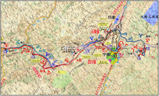 宜攀高速路线图图片