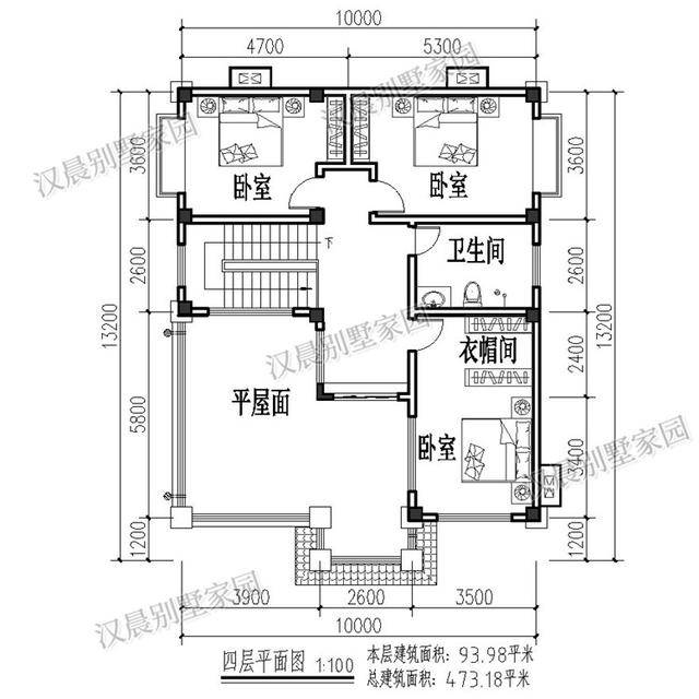 开间10米,进深132米四层农村别墅,另类双拼户型过年回家有面子