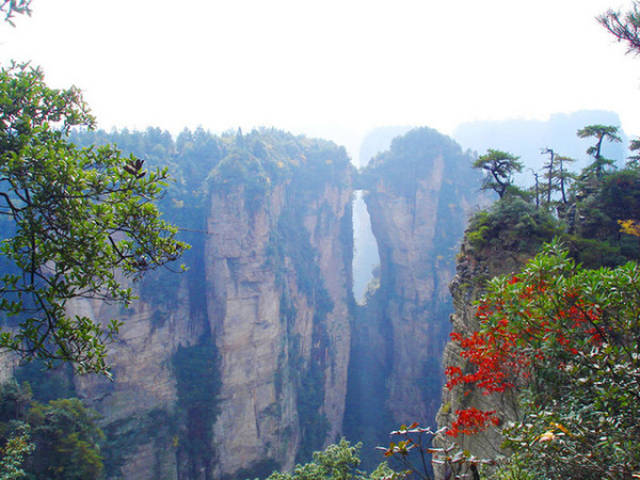 张家界风景 真实图片