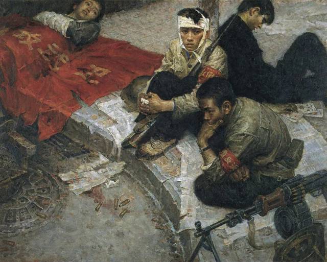 《为什么》和程丛林的《1968年x月x日雪》是其中具有代表性的油画作品