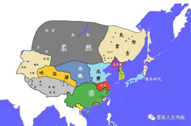 一組圖清析瞭解自三國,五胡十六國,南北朝至唐400年亂世