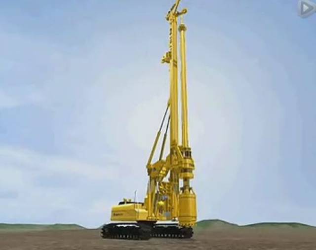 旋挖钻机工作动画模拟视频,带你了解旋挖钻!