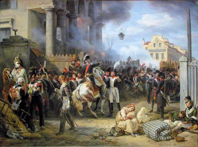 《克利希的街垒,作者horace vernet(1789-1863.
