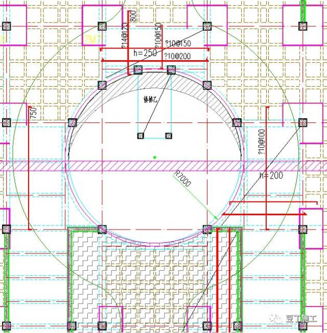 圆形,弧形建筑如何定位放线?分享一个快速准确放线方法(含实例)